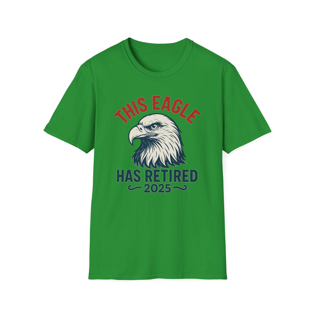 This Eagle Has Retired 2025 - Funny Eagle Retirement T-Shirt, Postal Retirement Gifts, Gifts For Postal Workers