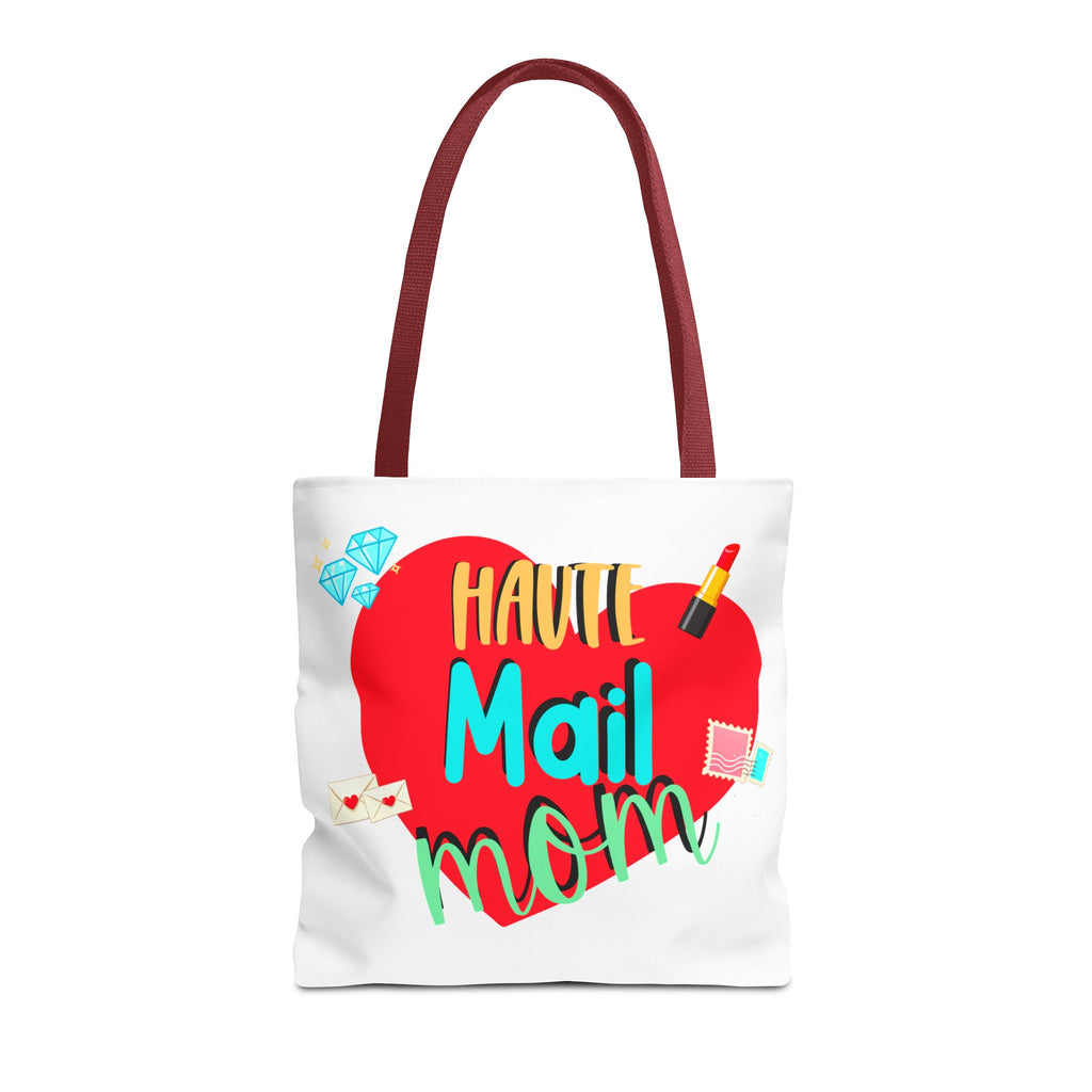 Tote Bag — "Haut Mail Mom" Heart Design Tote for Postal & Mom Gifts