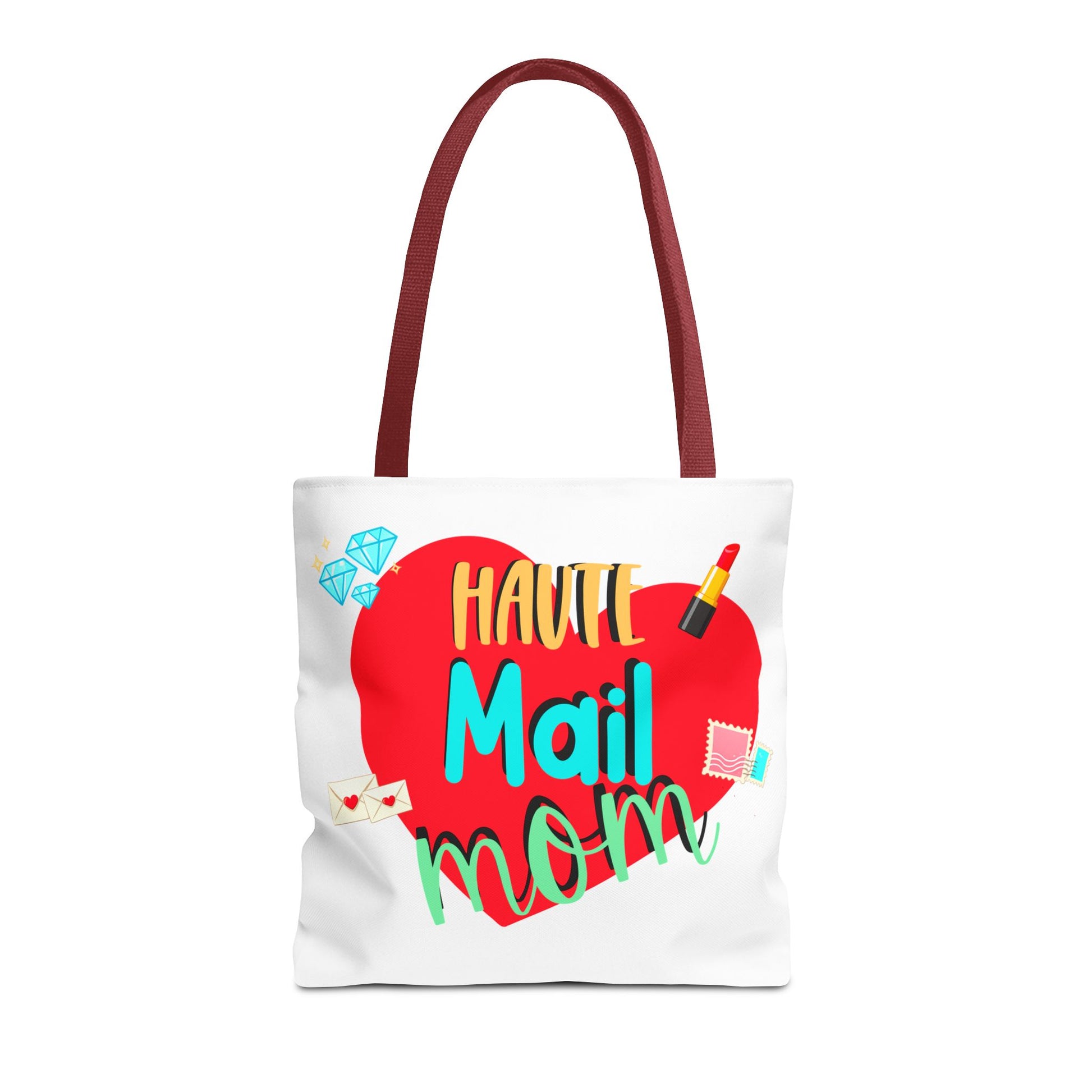 Tote Bag — "Haut Mail Mom" Heart Design Tote for Postal & Mom Gifts