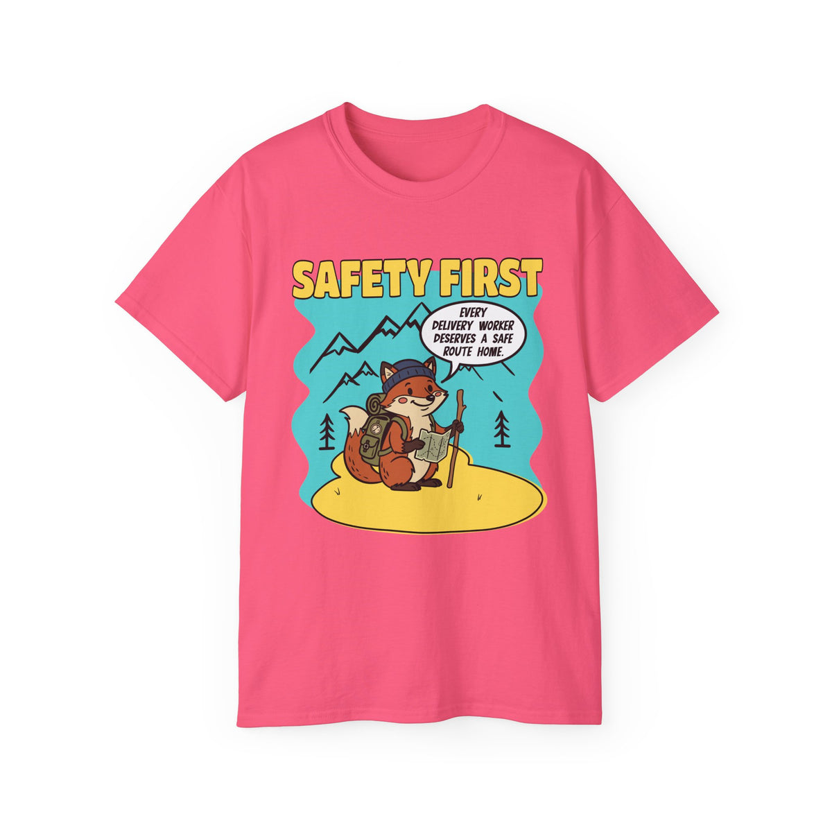 Safety First Delivery Worker T-Shirt — Delivery worker shirt