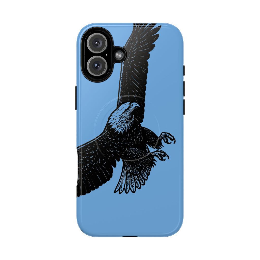 Eagle Flight Tough Magnetic Phone Case — Protective Magnetic Snap Cover with Soaring Eagle Design