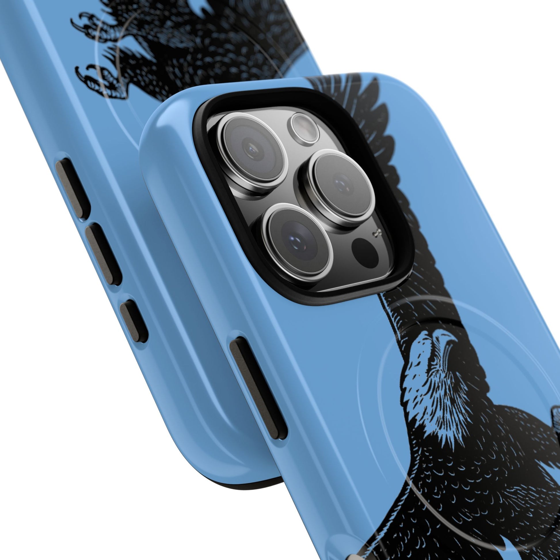 Eagle Flight Tough Magnetic Phone Case — Protective Magnetic Snap Cover with Soaring Eagle Design