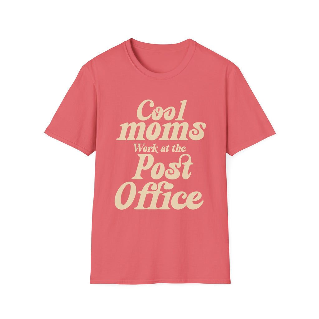 Cool Moms Work at the Post Office T-Shirt – Funny Mail Carrier Shirt, Postal Worker Gift, Delivery Driver Tee, Cute Mom Graphic Shirt
