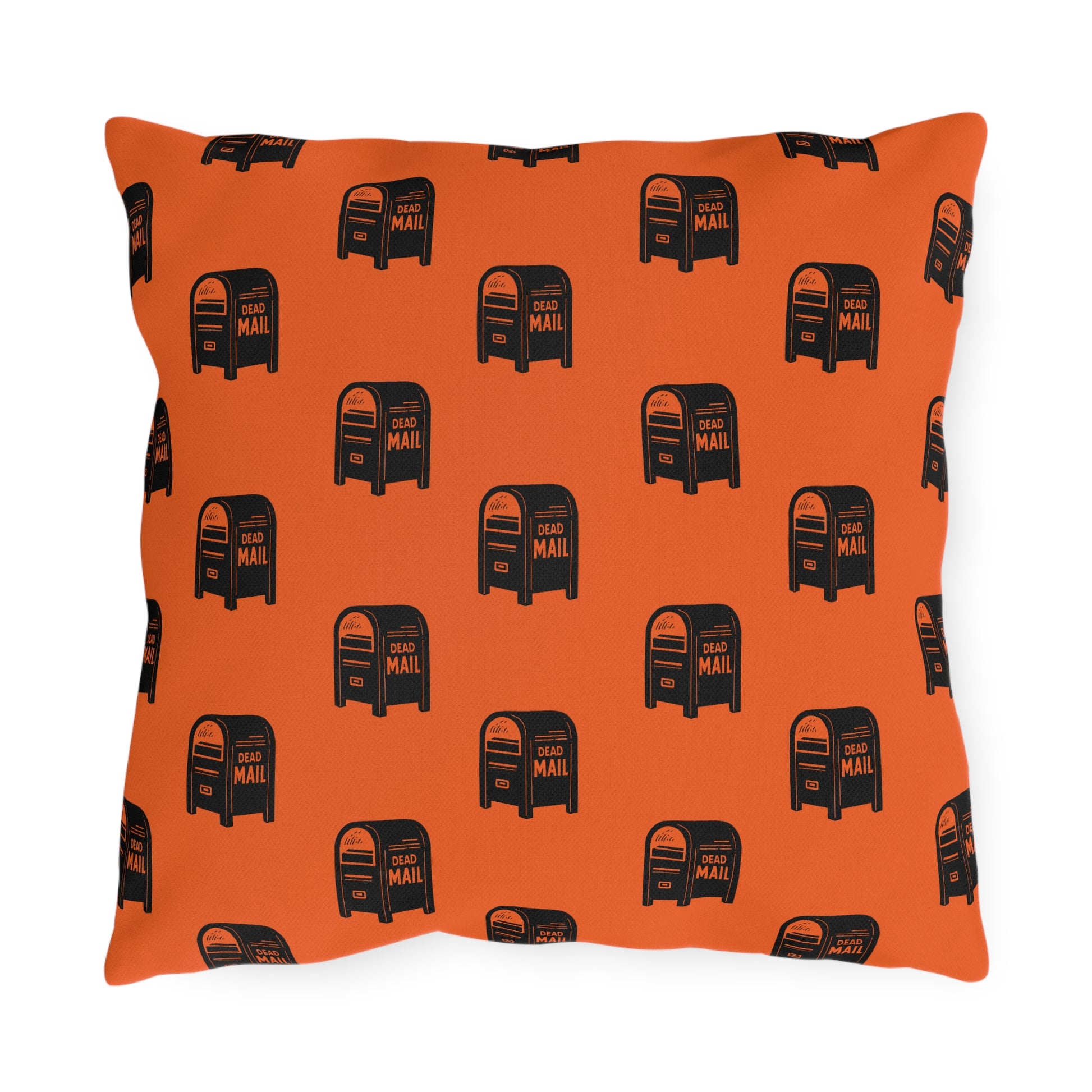 Charming Outdoor Cushions with Vintage Mailbox Print, Perfect for Home Decor, Patio, Garden, Fall, Halloween, Gifts