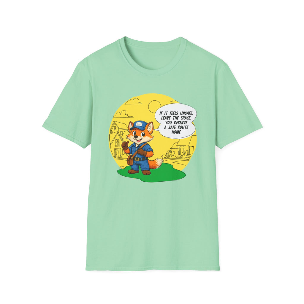 Safe Route Home – Delivery Worker Safety Awareness T-Shirt