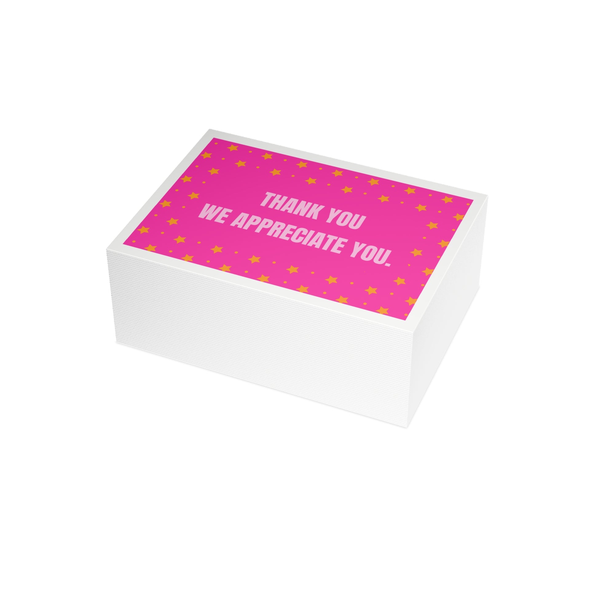 Thank You Card for Small Business Orders | Packaging Insert | Customer Appreciation Card | Cute Pink Star Design | Branding Insert