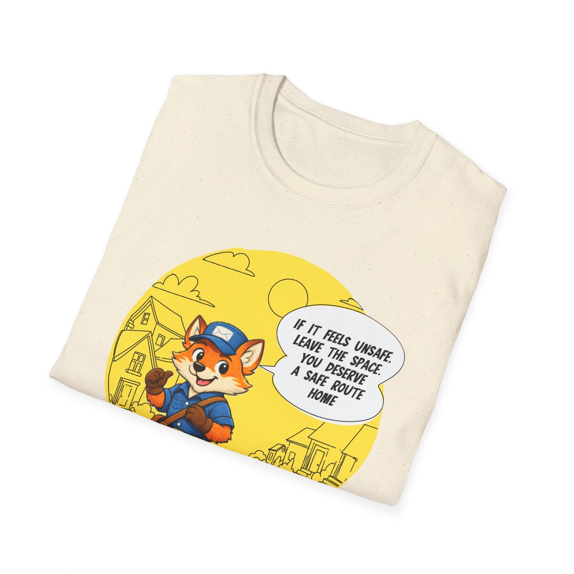 Safe Route Home – Delivery Worker Safety Awareness T-Shirt