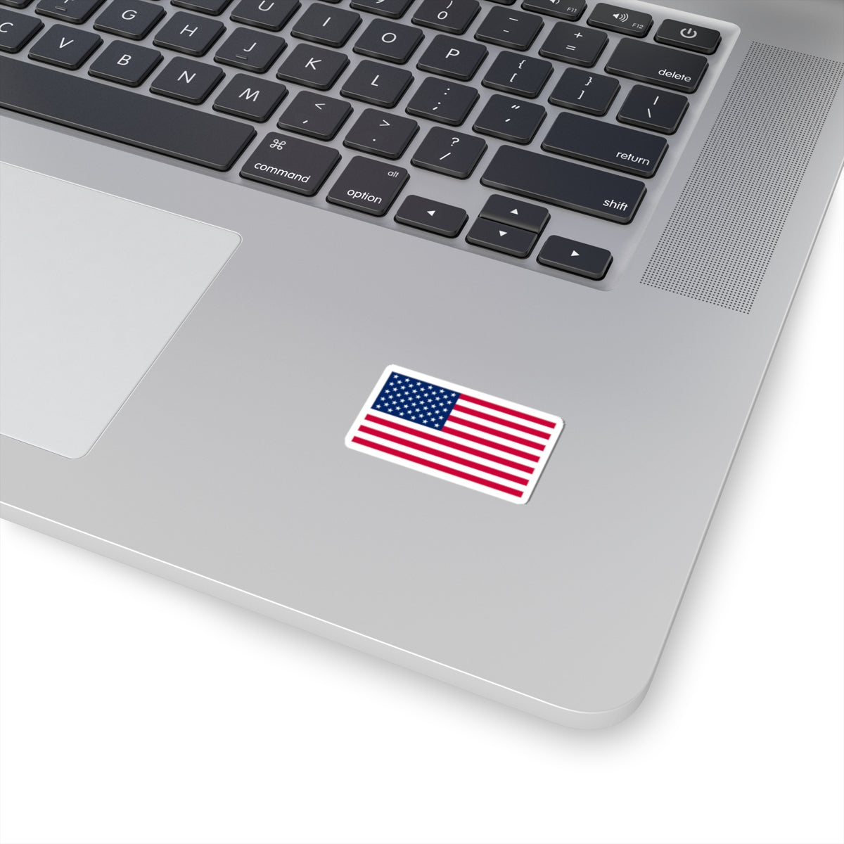 American Flag Kiss-Cut Sticker — USA Patriotic Decal for Laptops, Water Bottles & Cars
