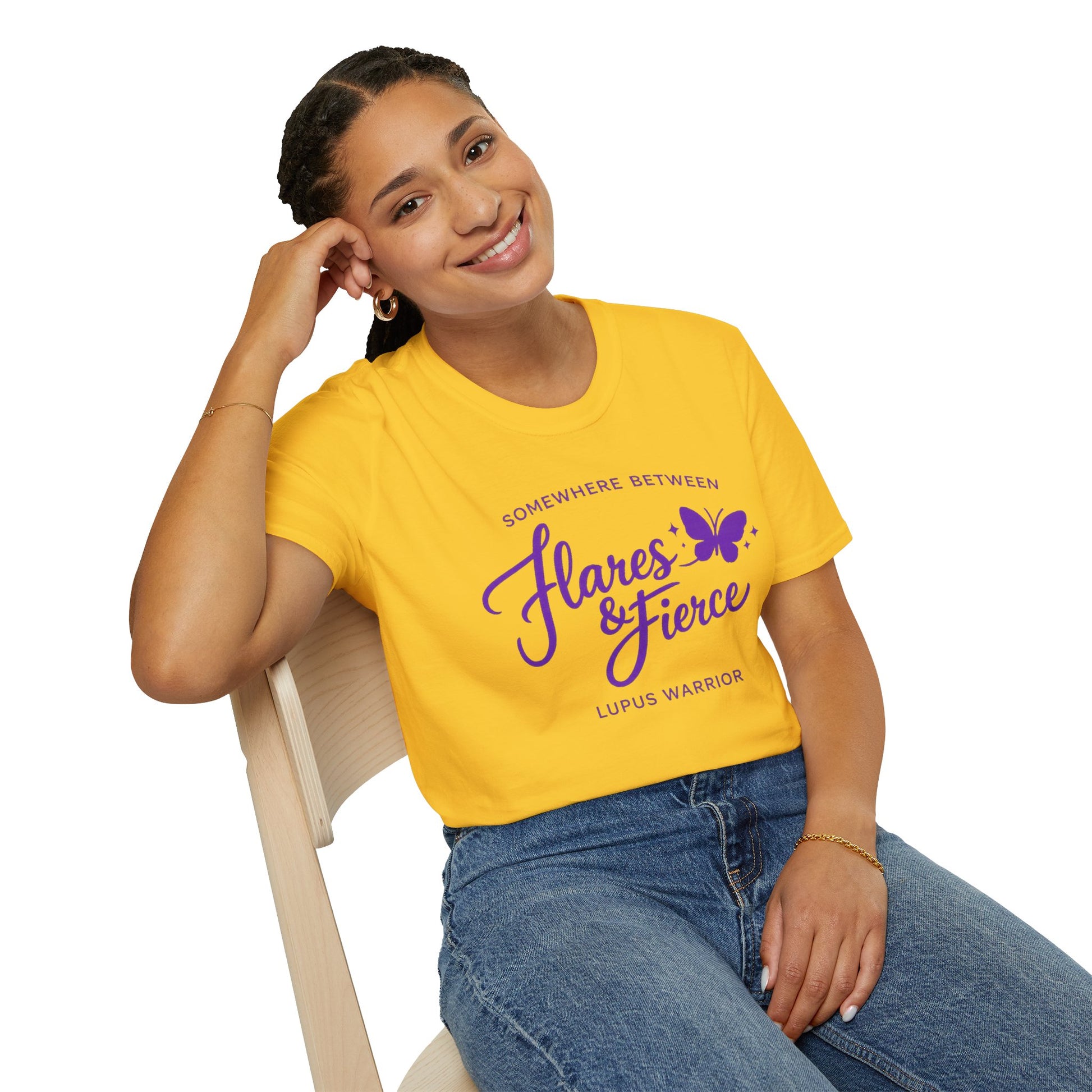 Somewhere Between Flares & Fierce Lupus Warrior T-Shirt