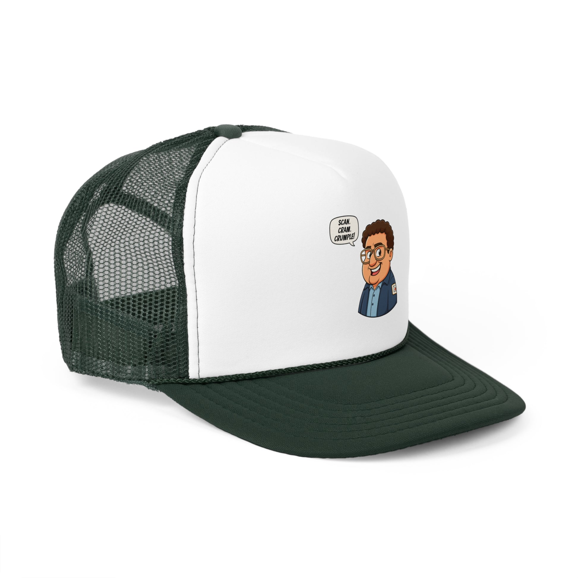 Whimsical Trucker Cap with Cartoon Design, Funny Hat for Casual Wear, Gift for Friends, Unique Cap for Summer Adventures