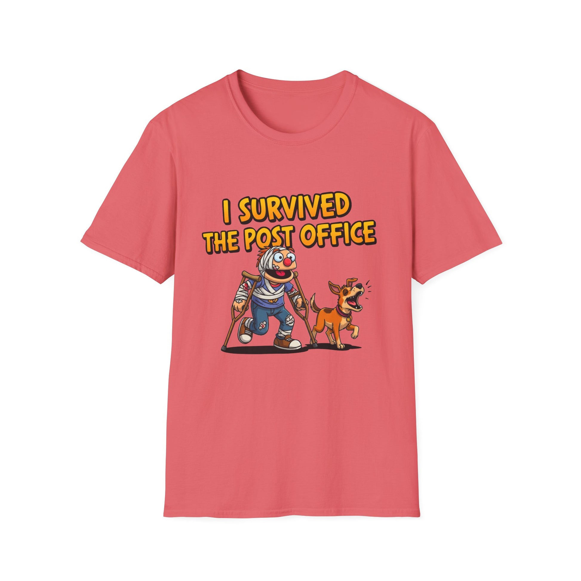 Funny I Survived Post Office T-Shirt, Unique Gift for Mail Carriers, Perfect for Postal Workers, Casual Wear, Humor Tee