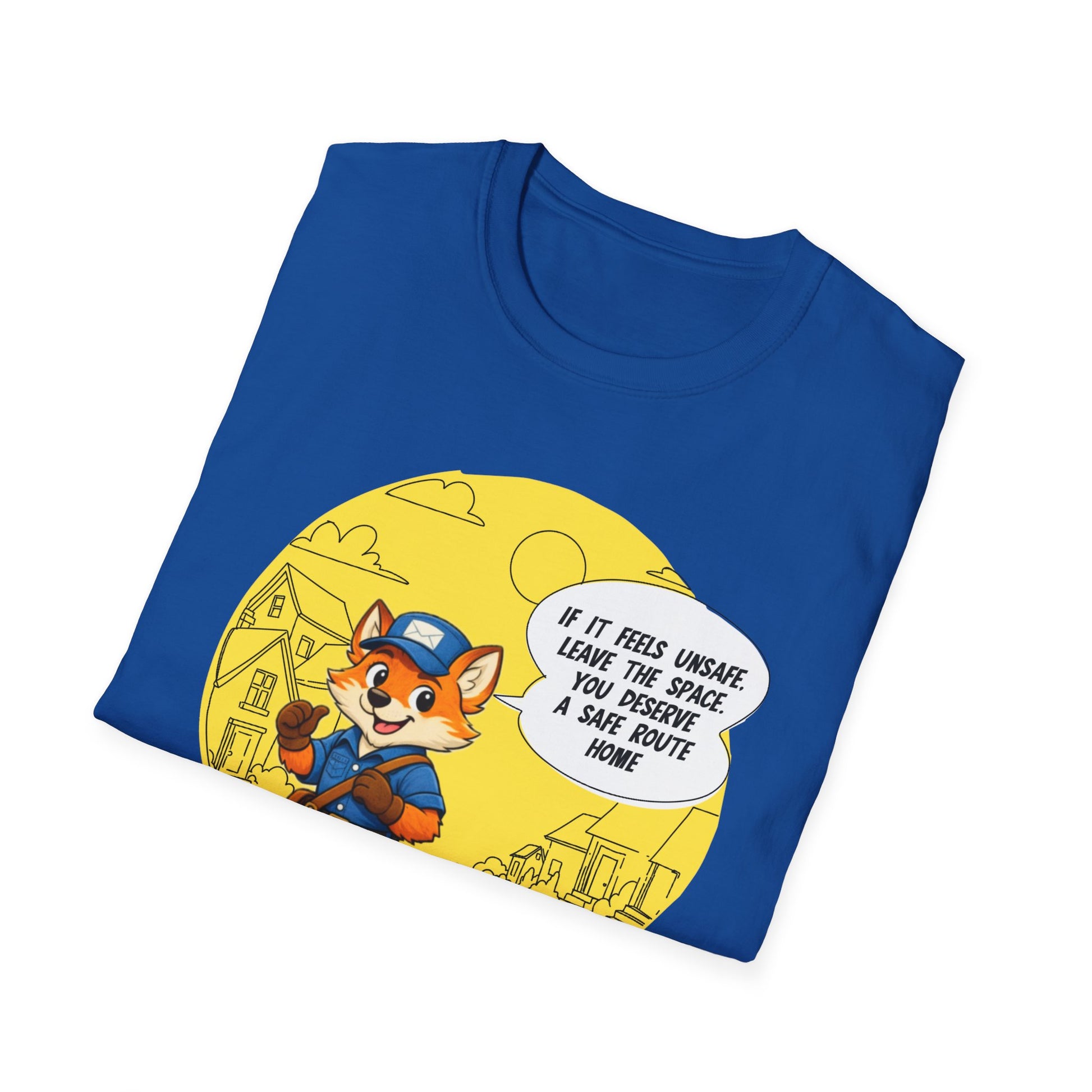 Safe Route Home – Delivery Worker Safety Awareness T-Shirt