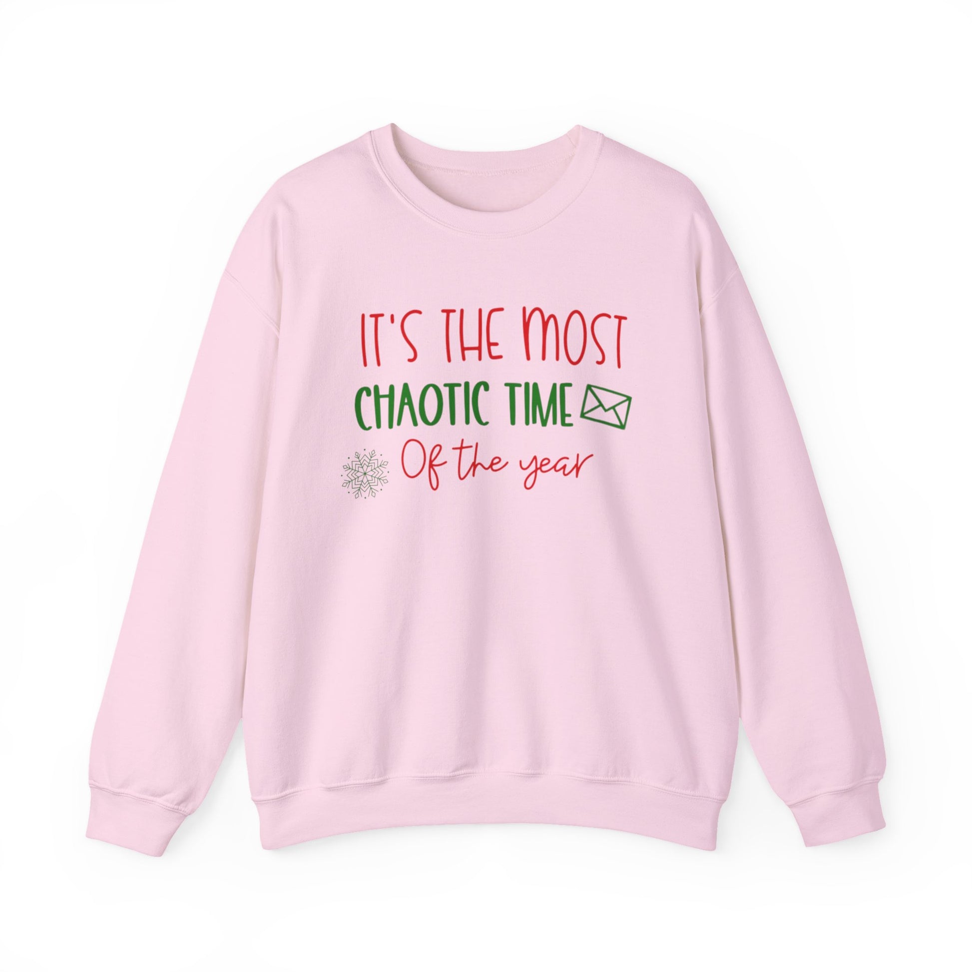 Unisex Holiday Postal Sweatshirt - 'It's the Most Chaotic Time of the Year', Holiday Gift, Christmas Sweater, Funny Sweatshirt, Casual Wear, [...]