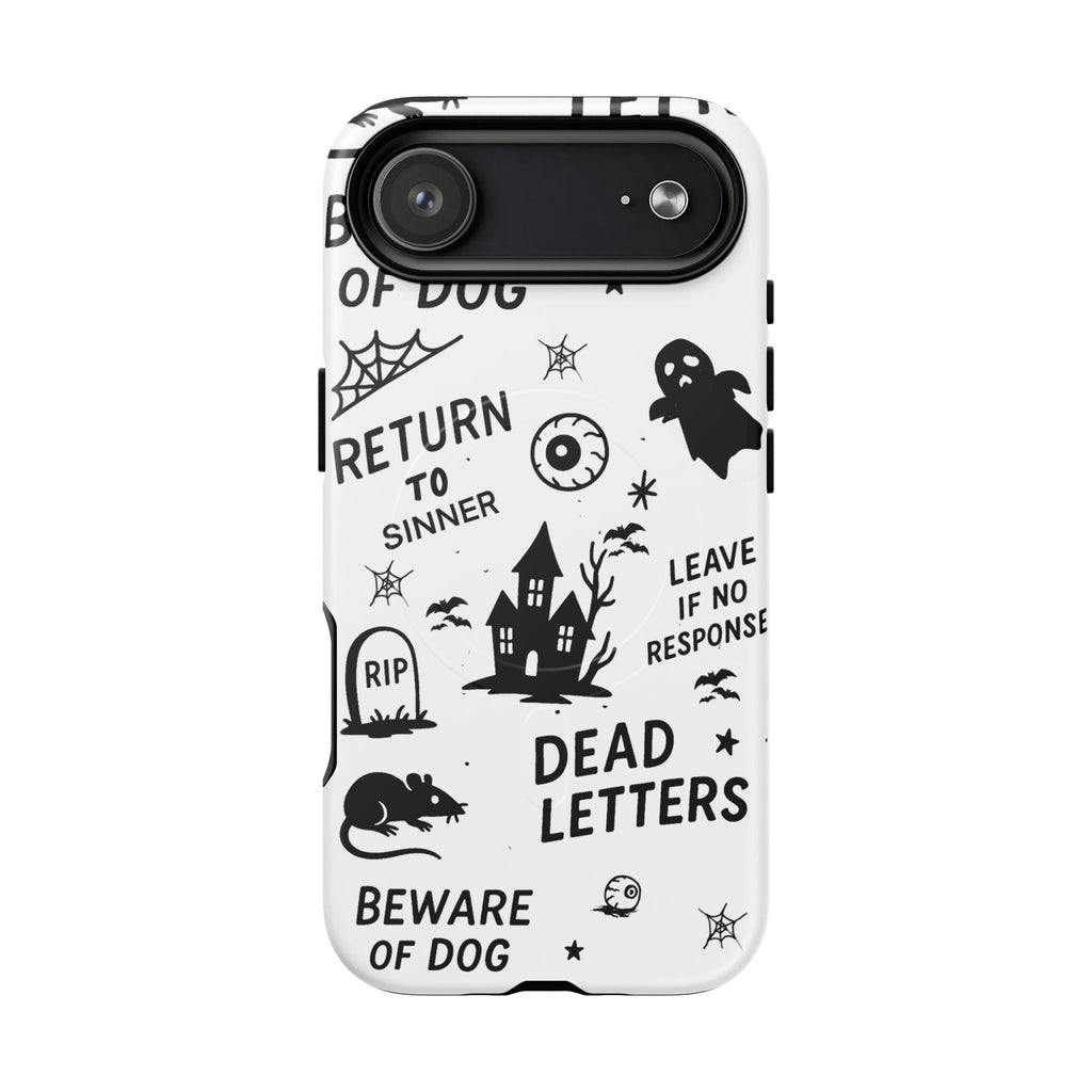Spooky Phone Case, Halloween Accessory, Tough Magnetic Cases, Unique Gift, Gothic Style Tech Cover, Cell Phone Protector