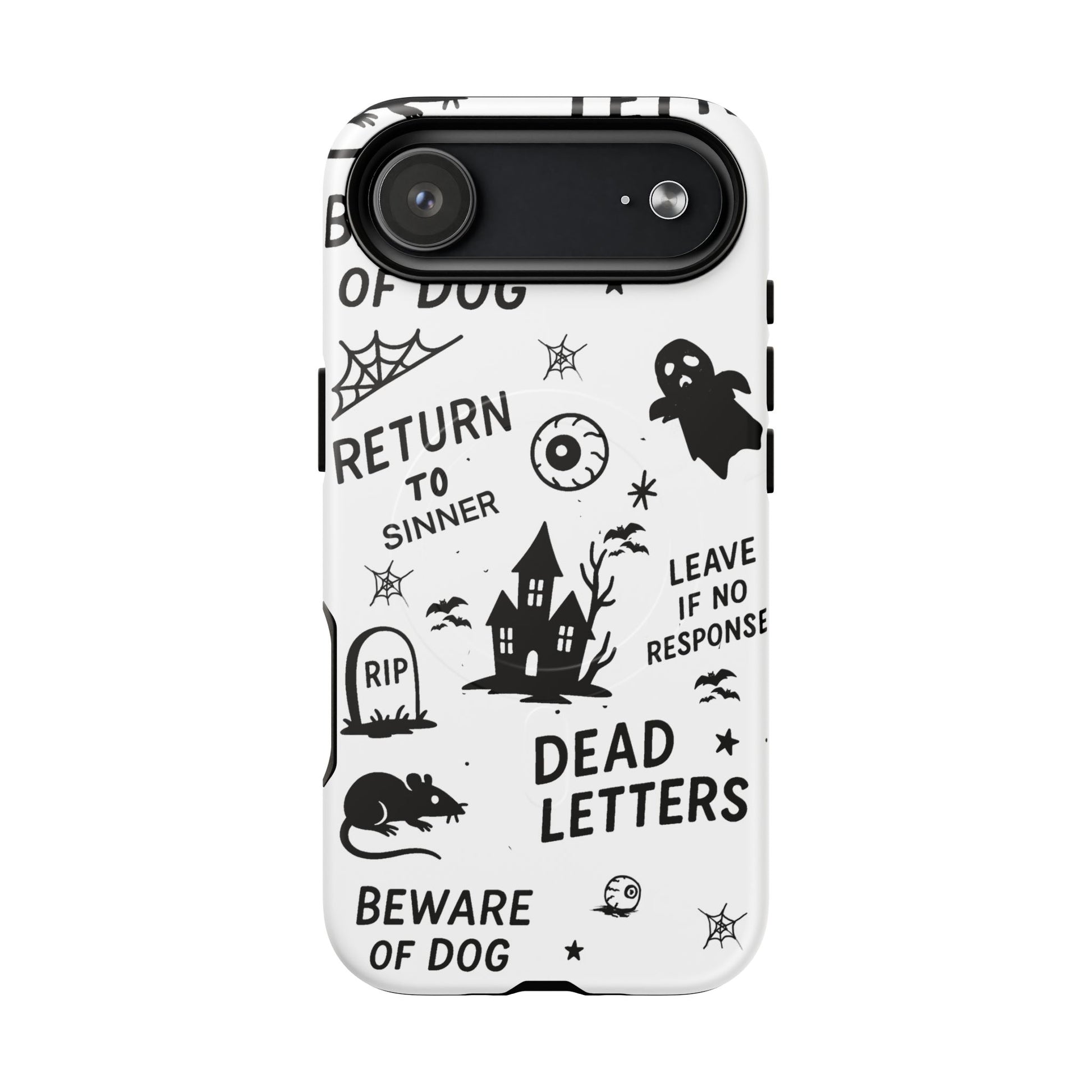 Spooky Phone Case, Halloween Accessory, Tough Magnetic Cases, Unique Gift, Gothic Style Tech Cover, Cell Phone Protector