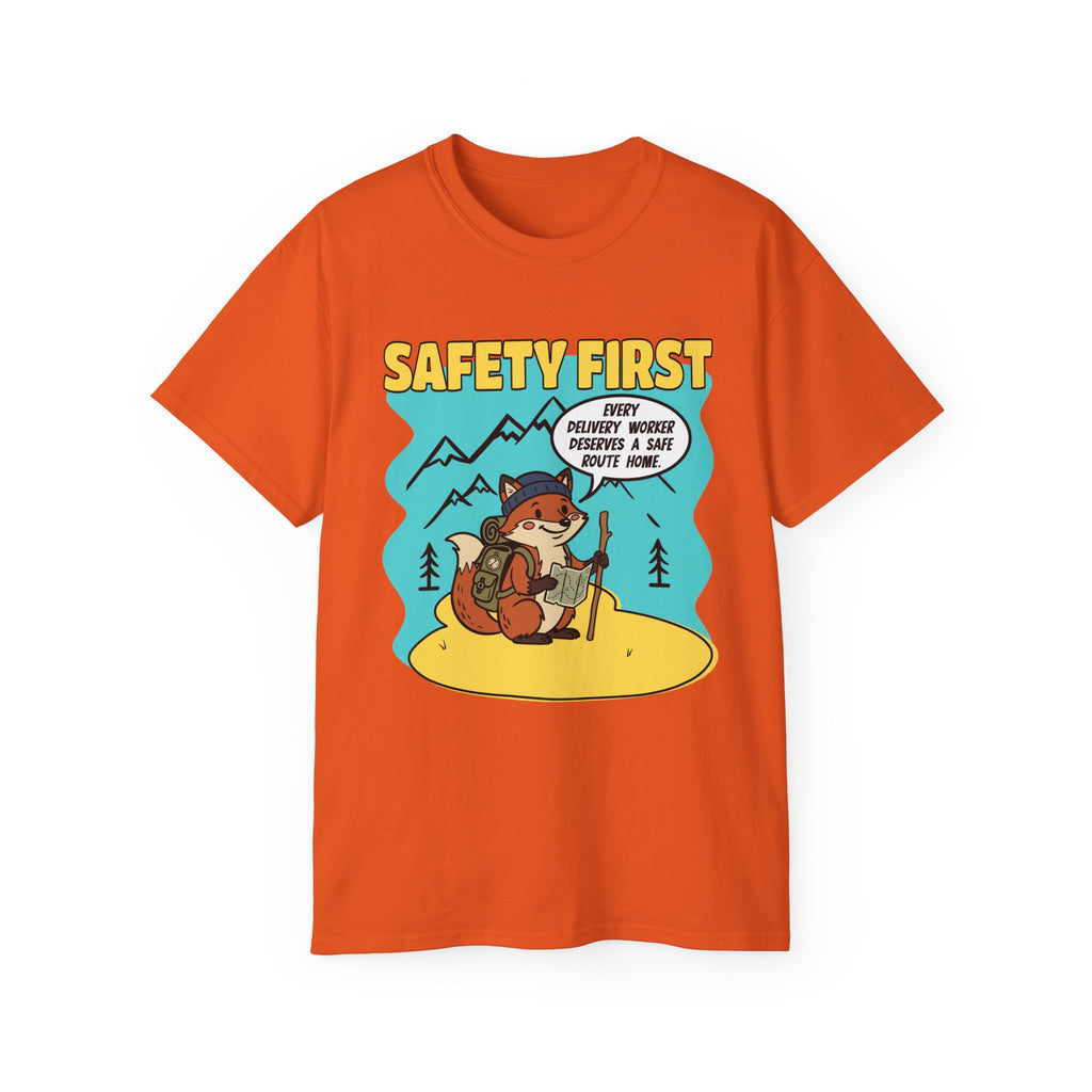 Safety First Delivery Worker T-Shirt — Delivery worker shirt