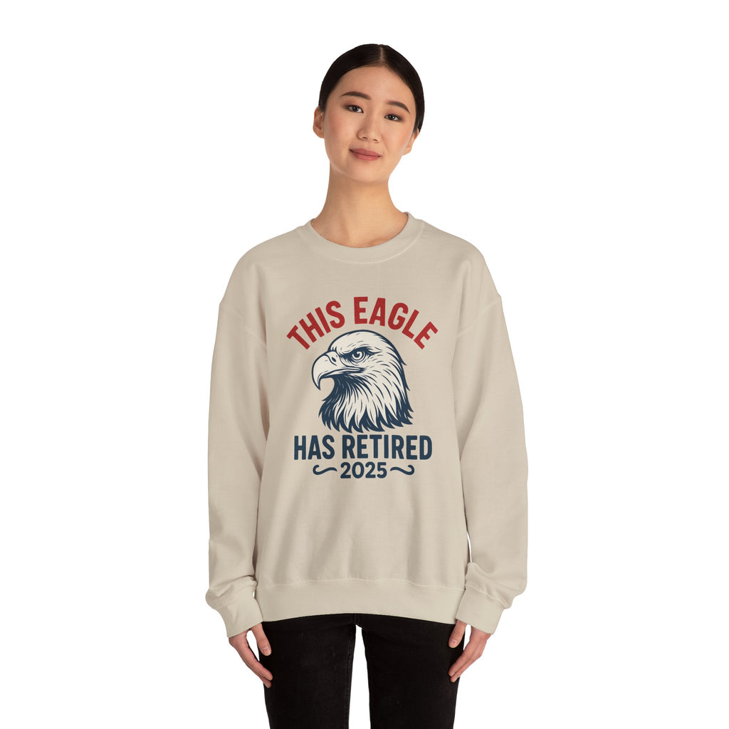“This Eagle Has Retired” Retirement Crewneck Sweatshirt, Retirement Gifts, Retirement Gifts for Postal Workers