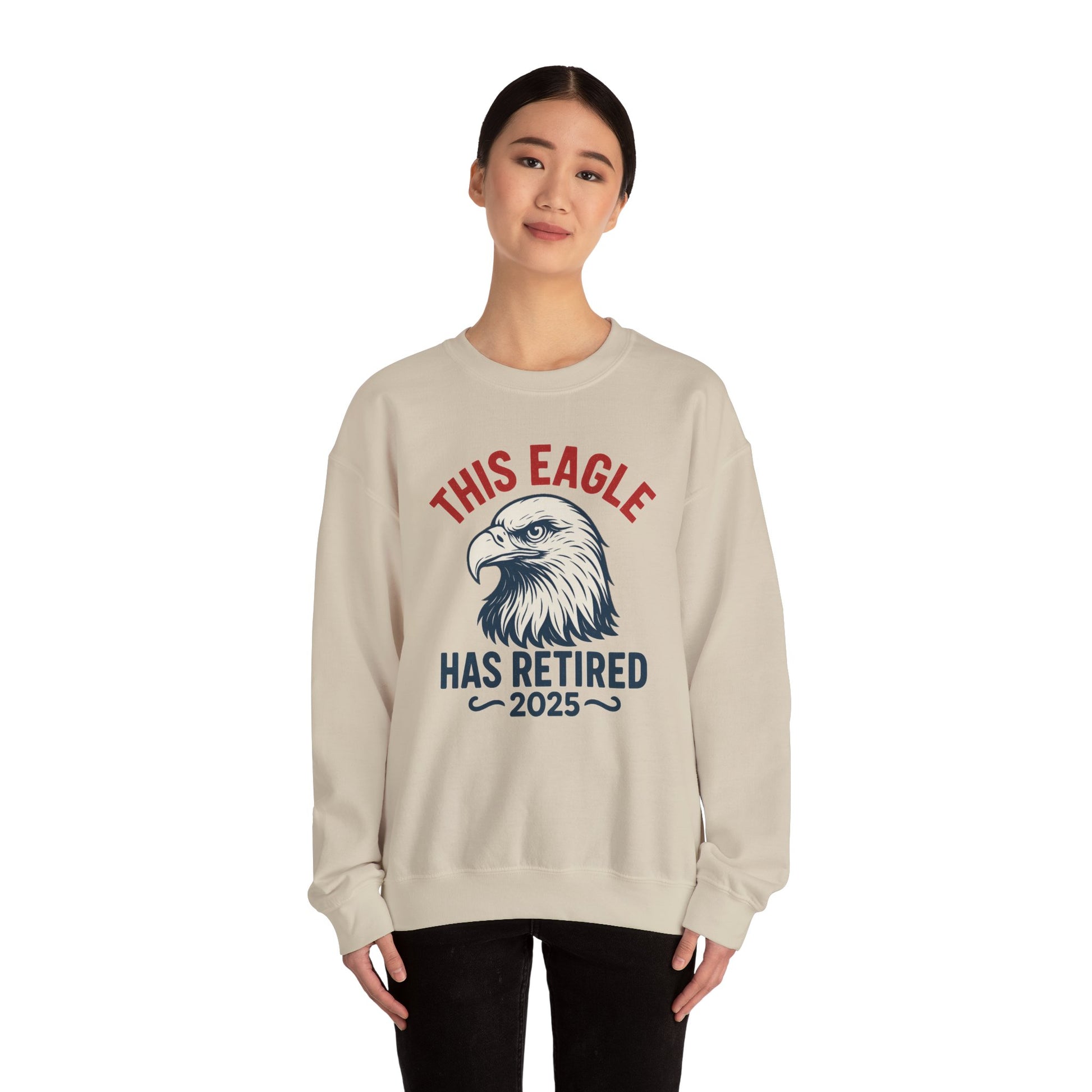 “This Eagle Has Retired” Retirement Crewneck Sweatshirt, Retirement Gifts, Retirement Gifts for Postal Workers