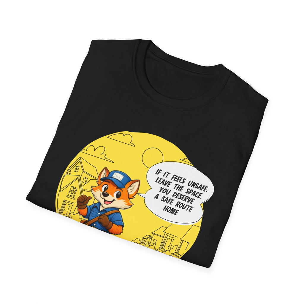 Safe Route Home – Delivery Worker Safety Awareness T-Shirt