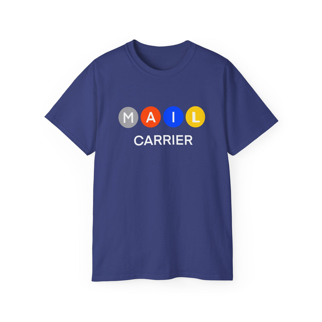 Mail Carrier T-Shirt — Colorful Bubble Graphic Design