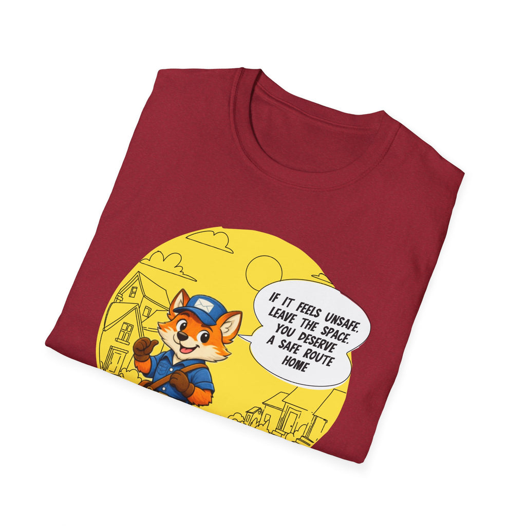 Safe Route Home – Delivery Worker Safety Awareness T-Shirt