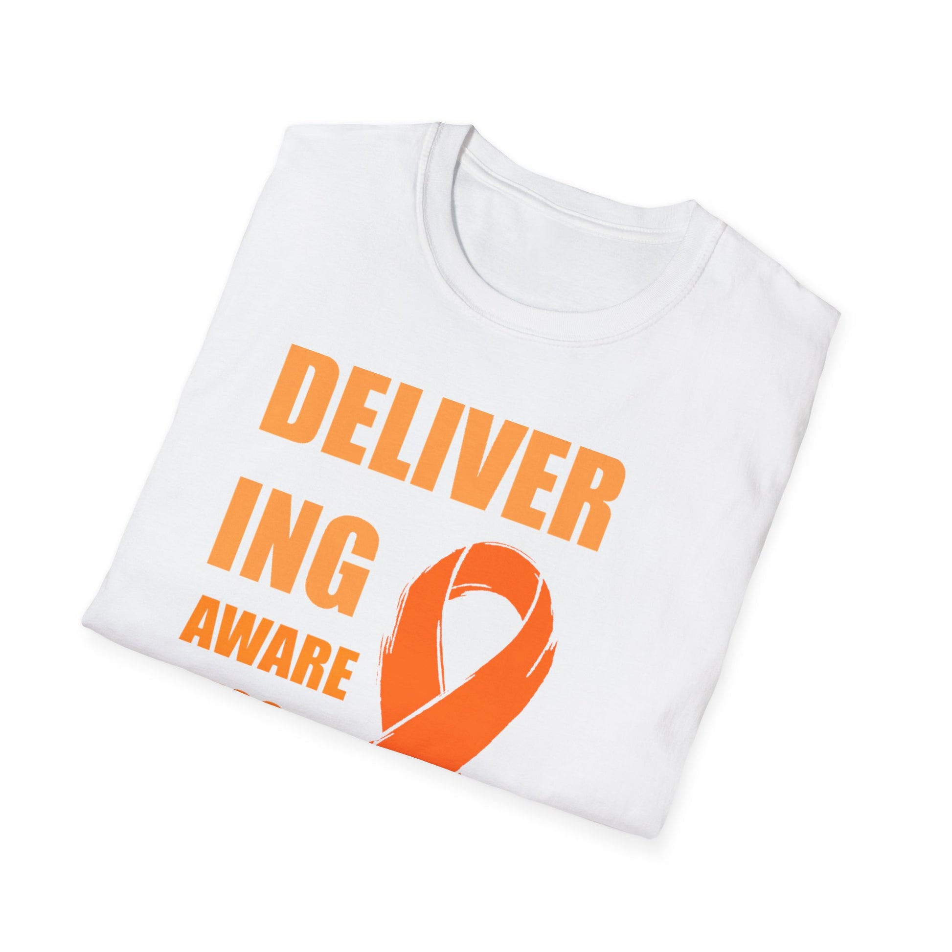 Multiple Sclerosis Awareness Shirt – Delivering Awareness Orange Ribbon Support Tee