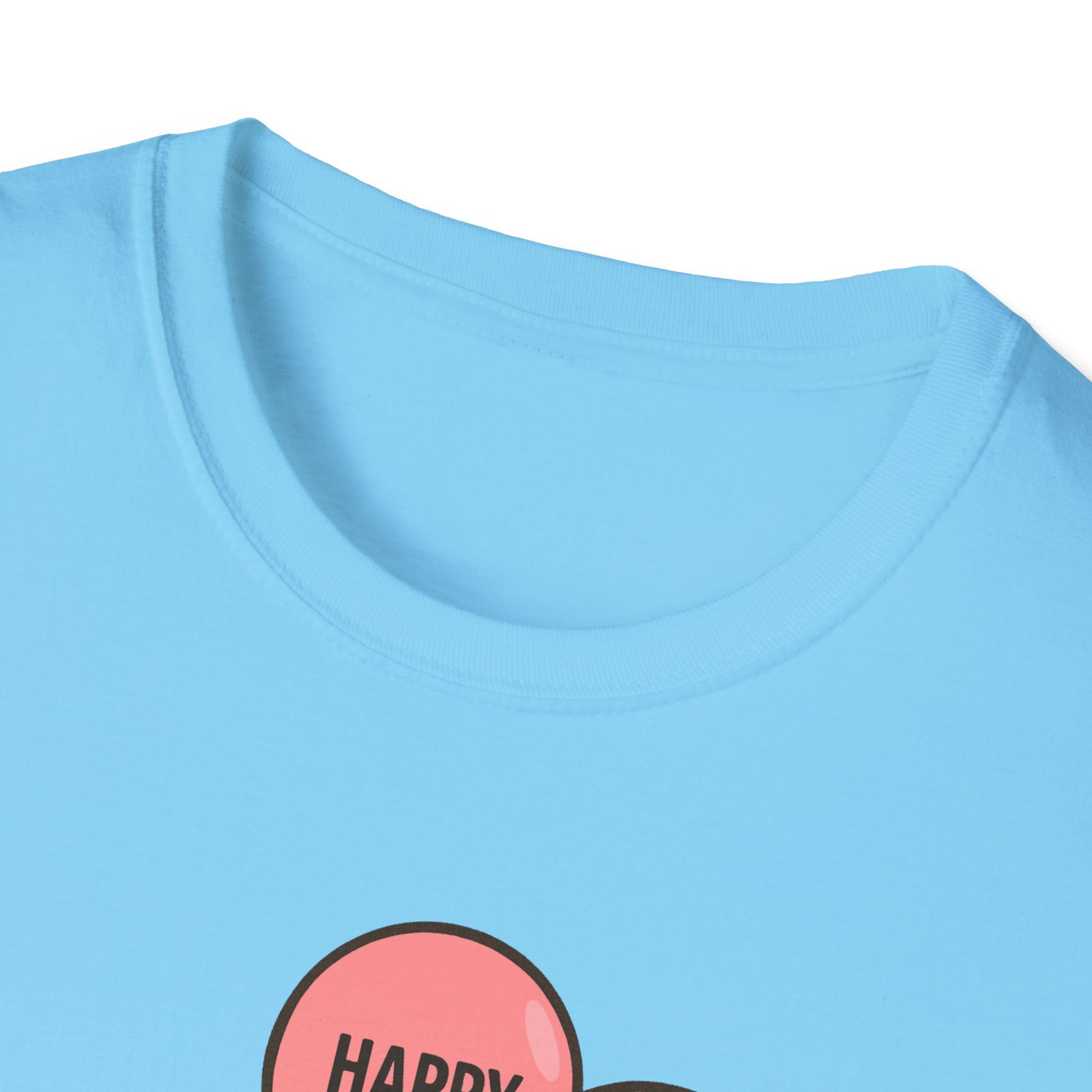 Happy Hedgehog T-Shirt, Cute Animal Tee, Unisex Softstyle Shirt, Gift for Postal Workers & Mail Carriers, Birthday Present, Casual Wear