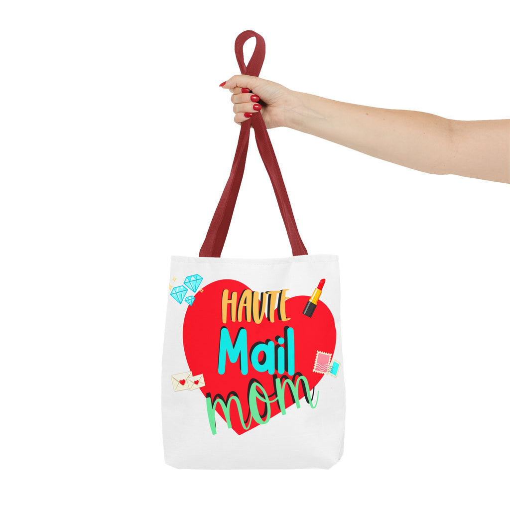 Tote Bag — "Haut Mail Mom" Heart Design Tote for Postal & Mom Gifts