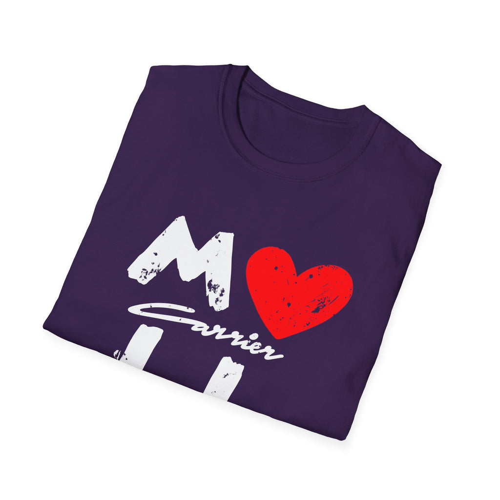 Mail Carrier Love T-Shirt, Unisex Softstyle Tee,  Postal Worker, Casual Gift for Him or Her, Perfect for Birthdays, Celebrations, Everyday Wear