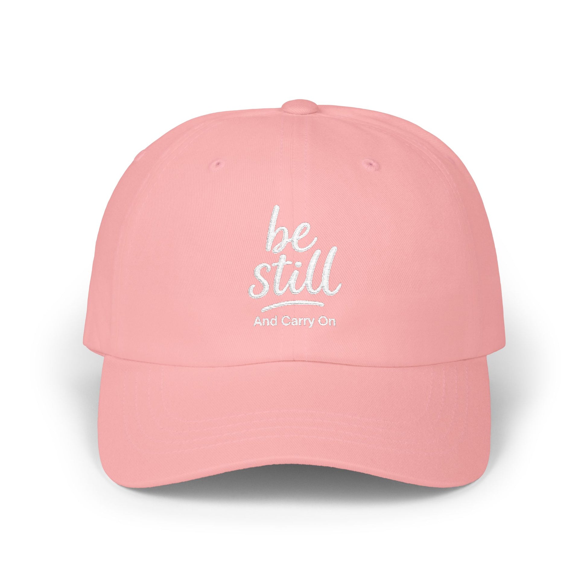 Be Still and Carry On Classic Dad Cap- A simple reminder of faith, calm, and service. Made for everyday heroes who deliver through life’s storms. The perfect gift for friends, family, and coworkers who embody quiet strength.