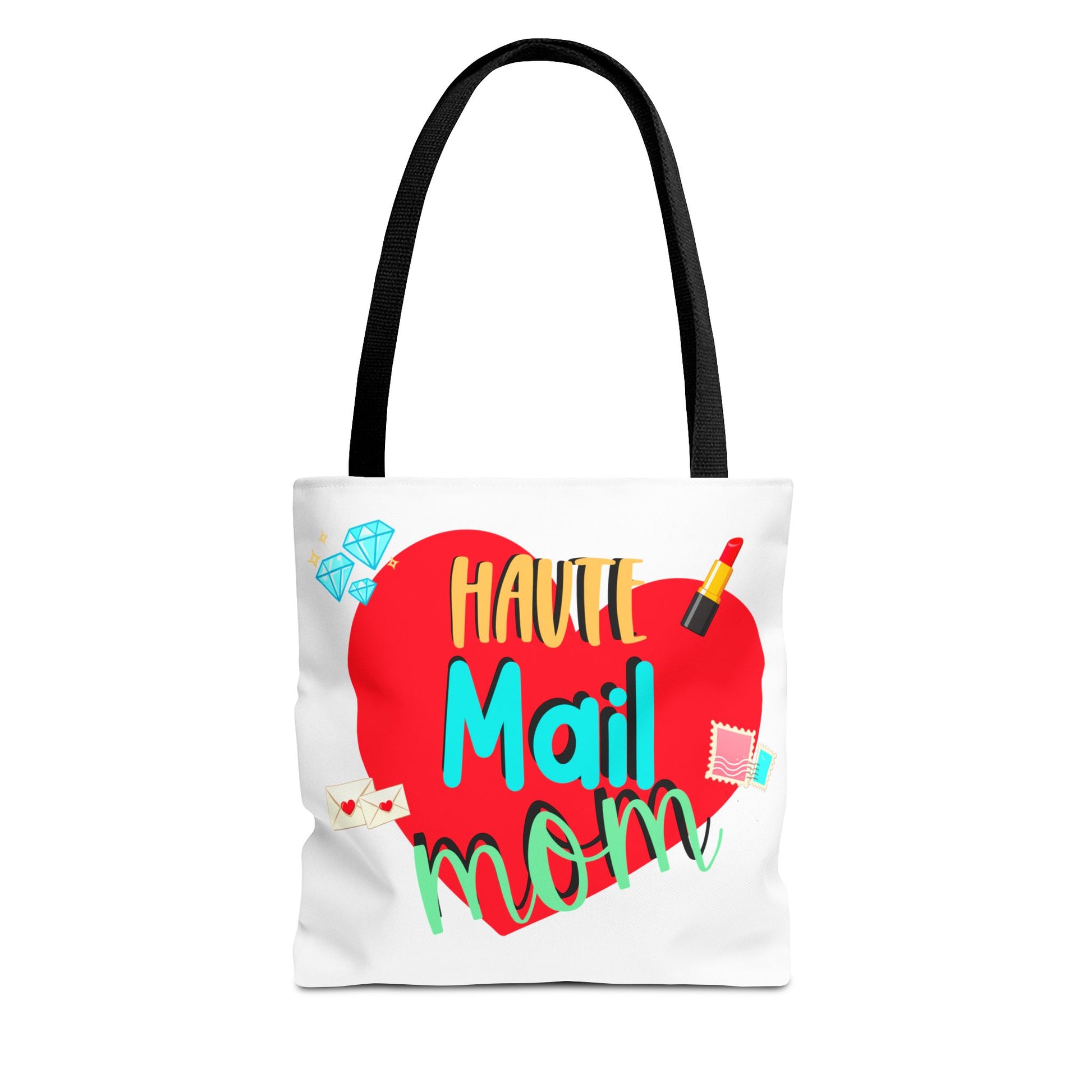 Tote Bag — "Haut Mail Mom" Heart Design Tote for Postal & Mom Gifts