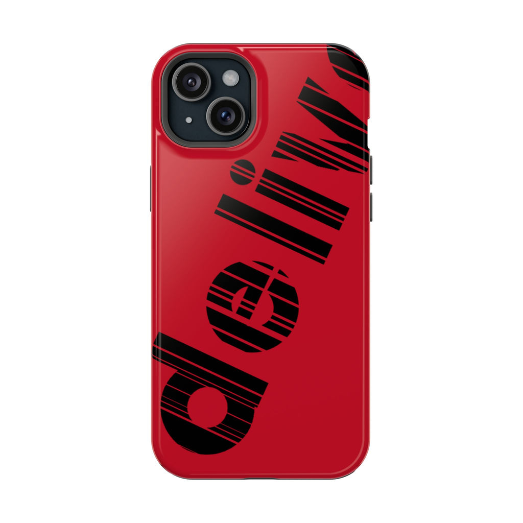 “Delivered” Magnetic Phone Cases, Impact-Resistant Phone Covers for Teens, Gift for Friends, Unique Cell Phone Accessories, Red Design, Custom [...]