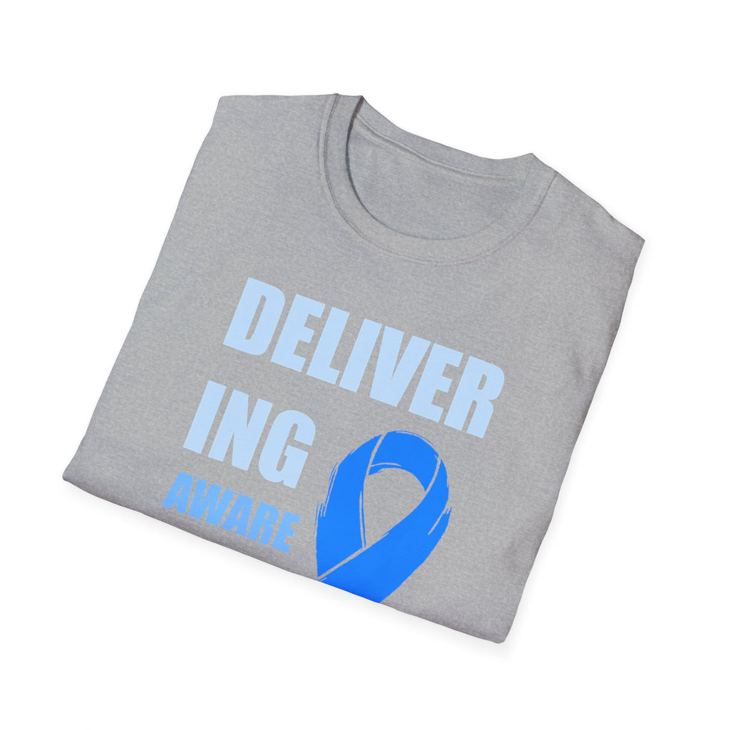 Prostate Cancer Awareness Shirt – Delivering Awareness Light Blue Ribbon Support Tee