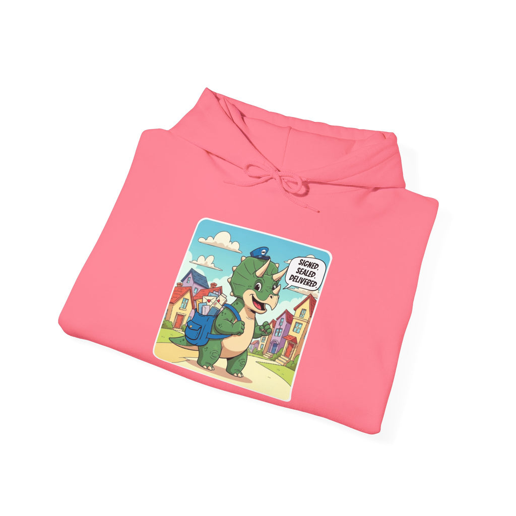 Whimsical Creature Graphic Hoodie, Cozy Unisex Sweatshirt, Unique Gift for Animal Lovers, Fun Casual Wear, Perfect for Autumn