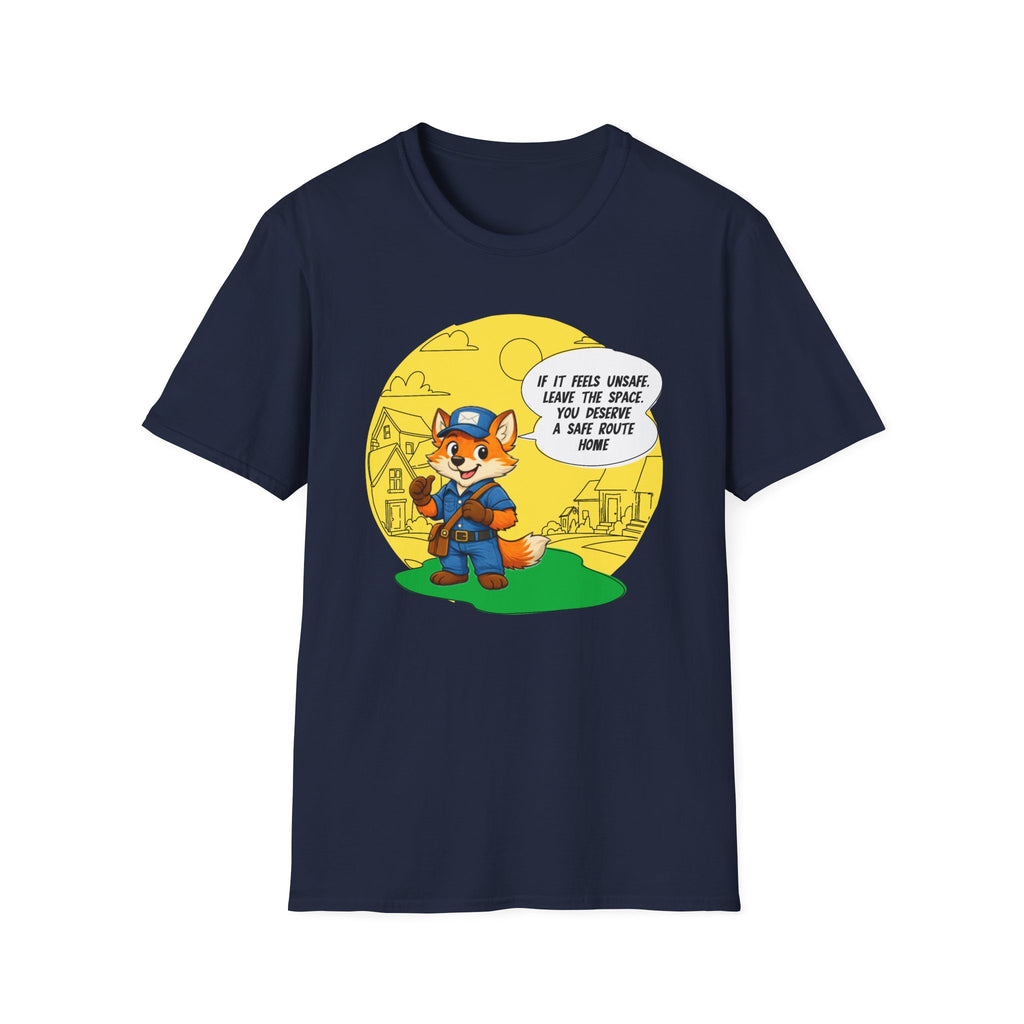 Safe Route Home – Delivery Worker Safety Awareness T-Shirt