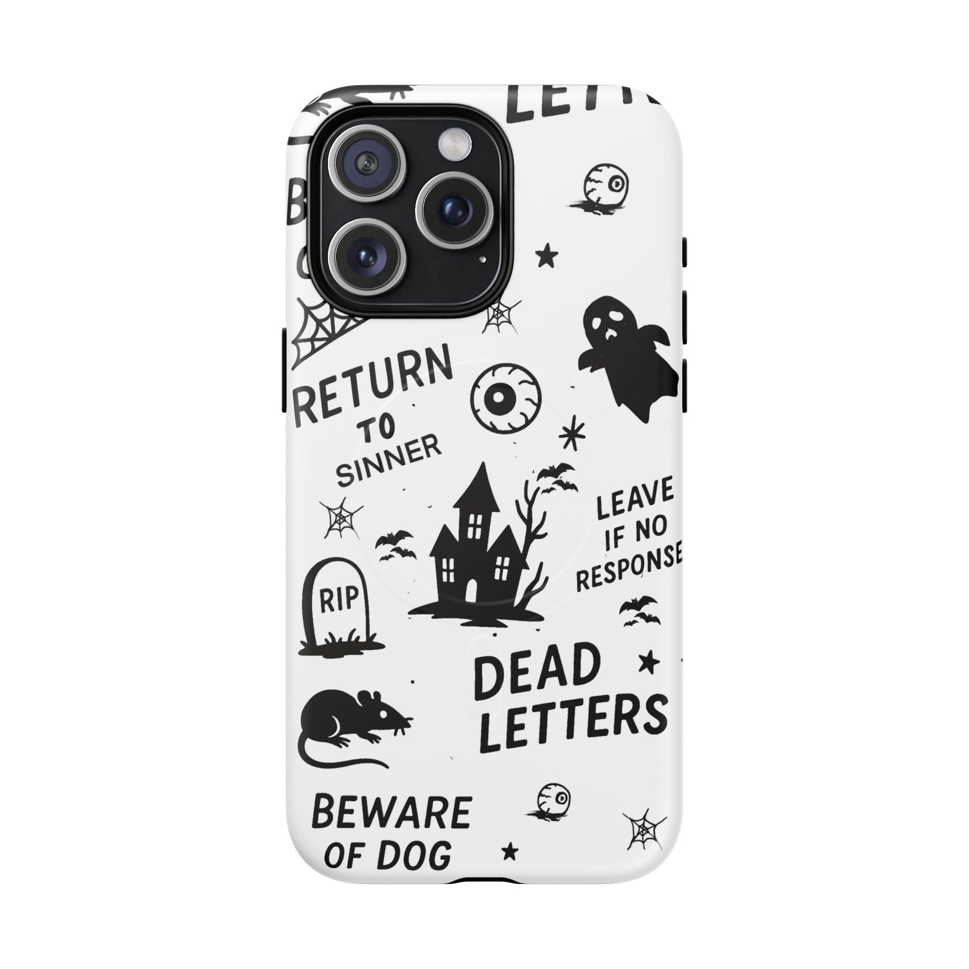 Spooky Phone Case, Halloween Accessory, Tough Magnetic Cases, Unique Gift, Gothic Style Tech Cover, Cell Phone Protector