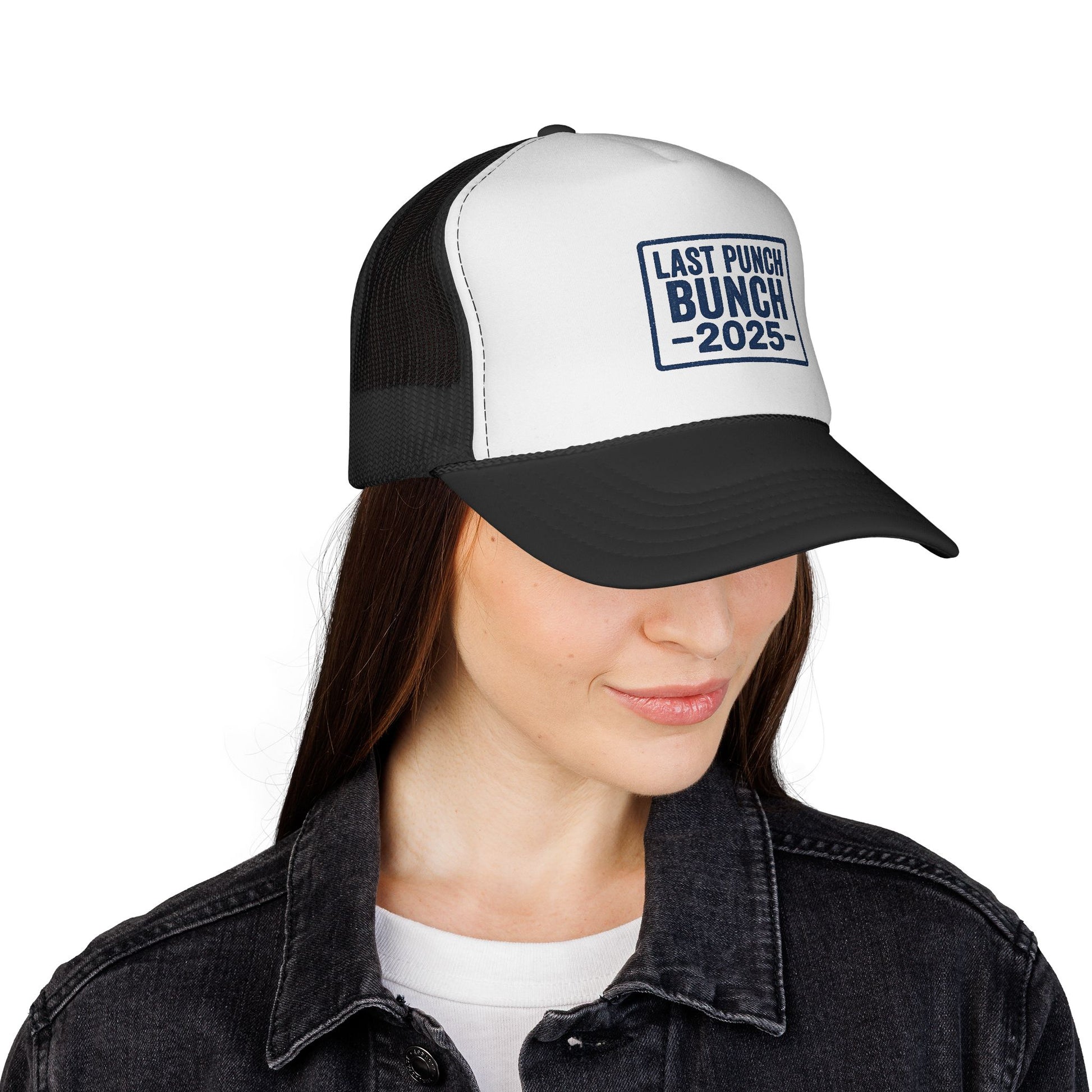 Last Punch Bunch 2025 Trucker Cap - Fun Casual Headwear for Celebrations, Retirement Gifts, Gifts For Postal Workers