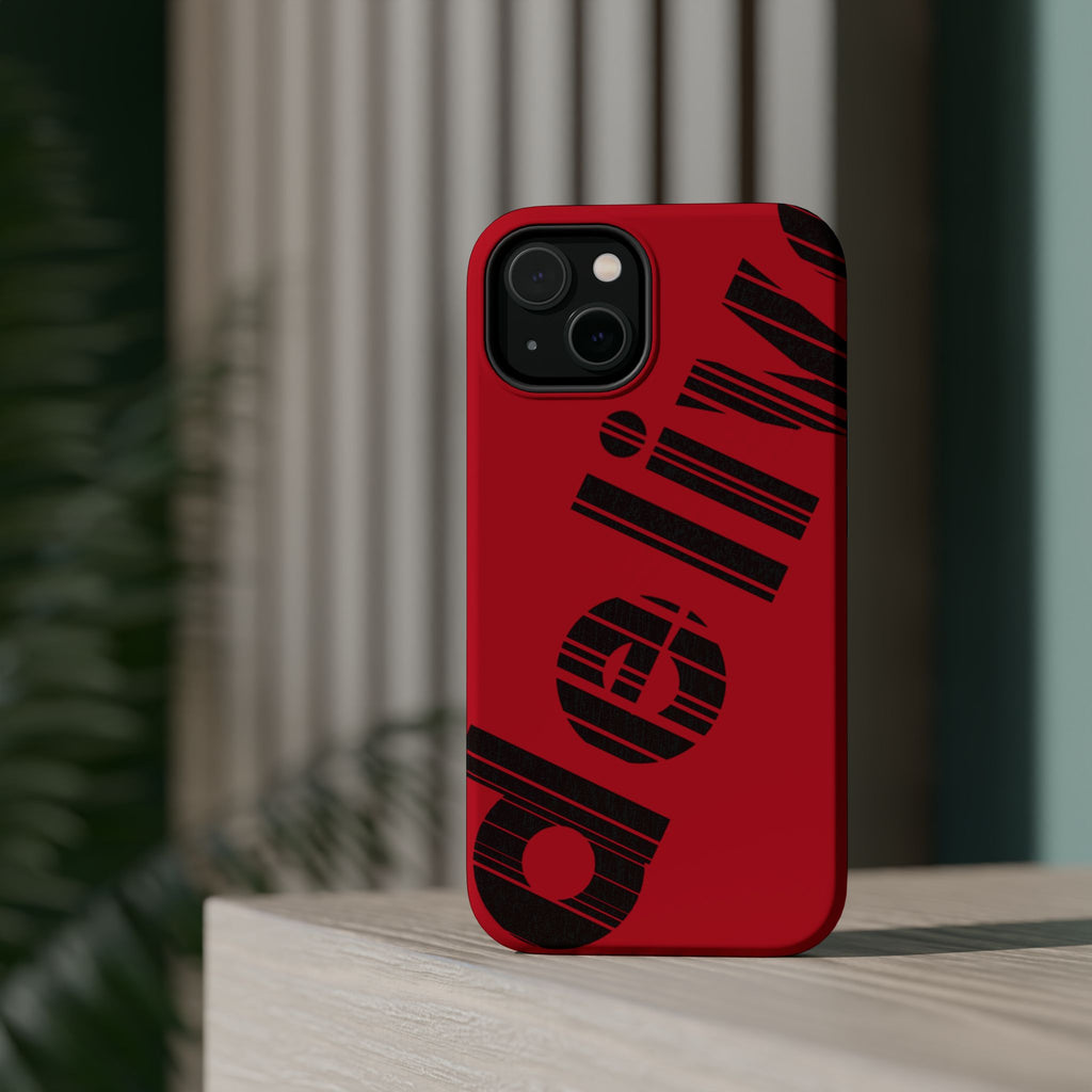 “Delivered” Magnetic Phone Cases, Impact-Resistant Phone Covers for Teens, Gift for Friends, Unique Cell Phone Accessories, Red Design, Custom [...]