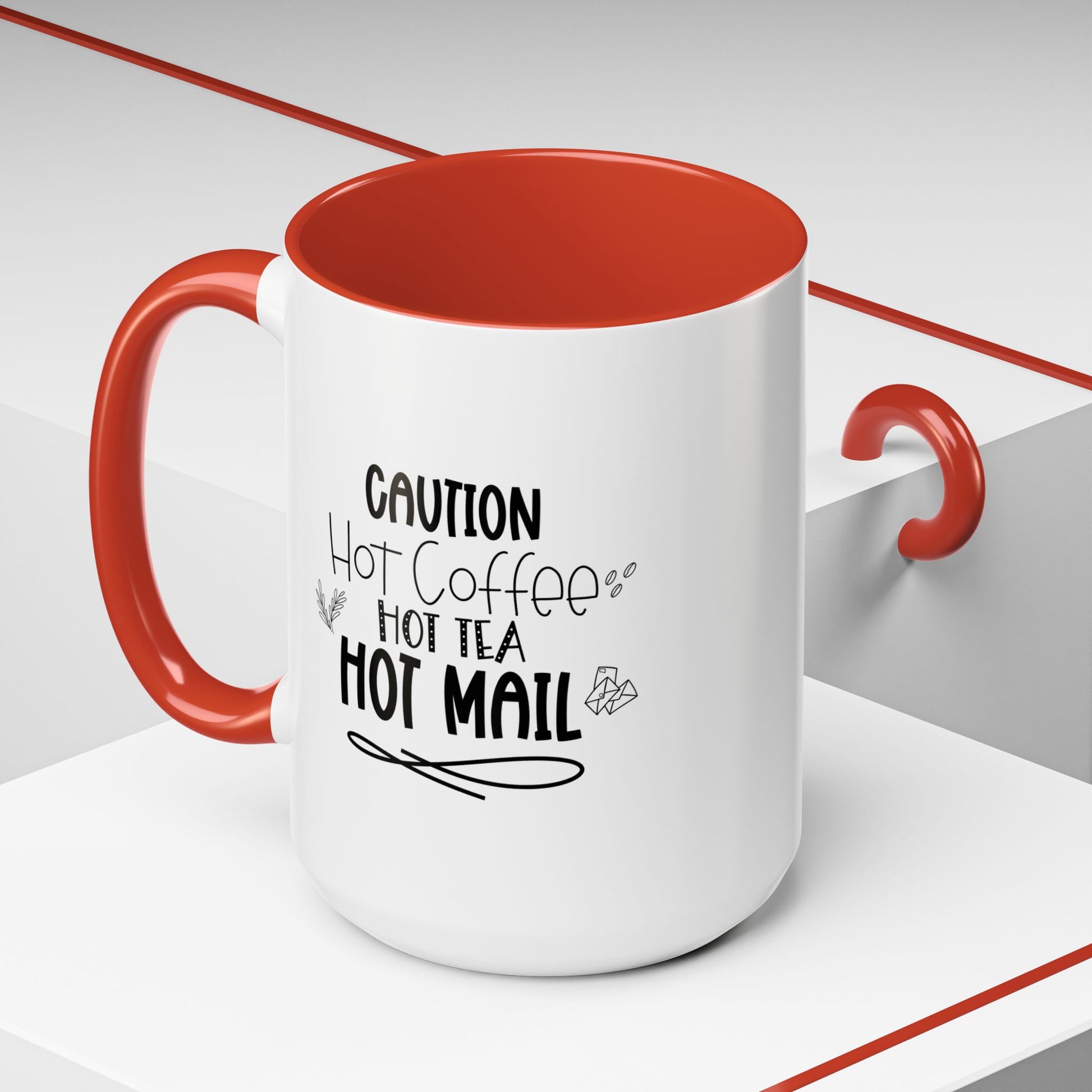 Hot Coffee, Tea, Mail Coffee Mug - Perfect Gift for Coffee Lovers, Gift Ideas For Postal Workers, Tea Lovers