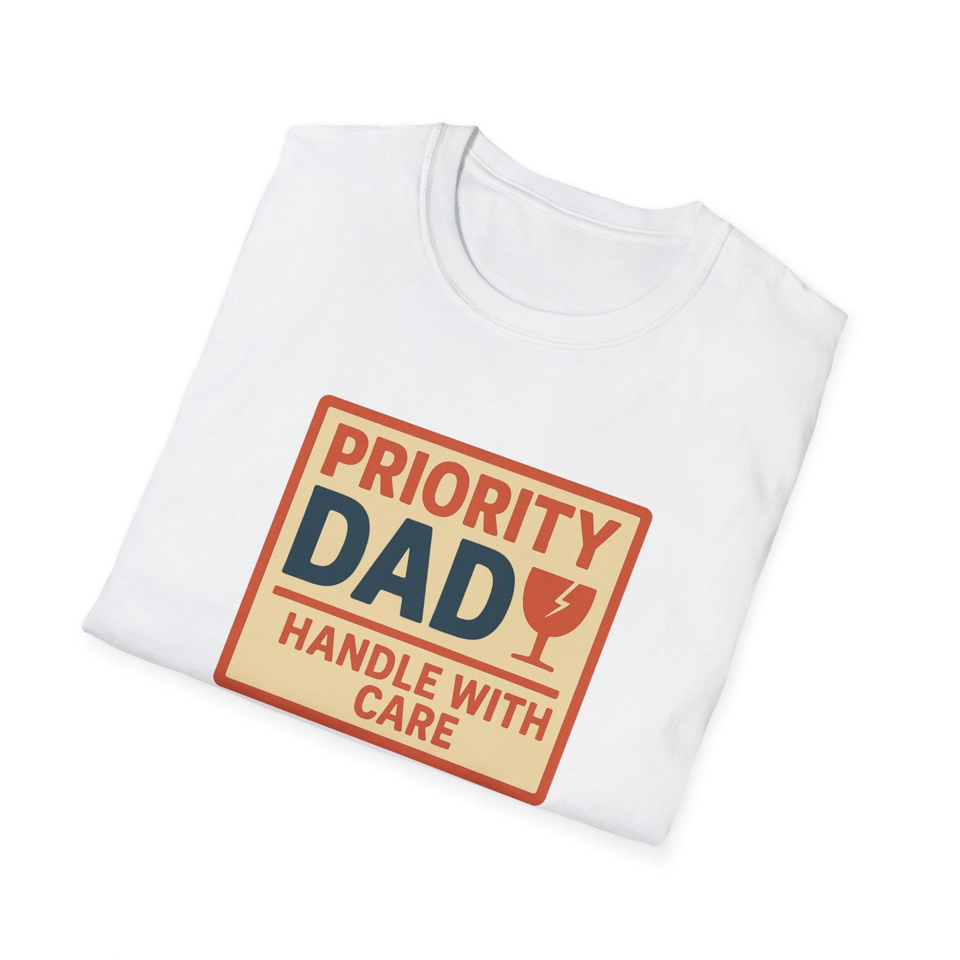 Priority Dad Unisex Softstyle T-Shirt, Father's Day Gift, Funny Dad Tee, Birthday Present for Dad, Casual Family Apparel