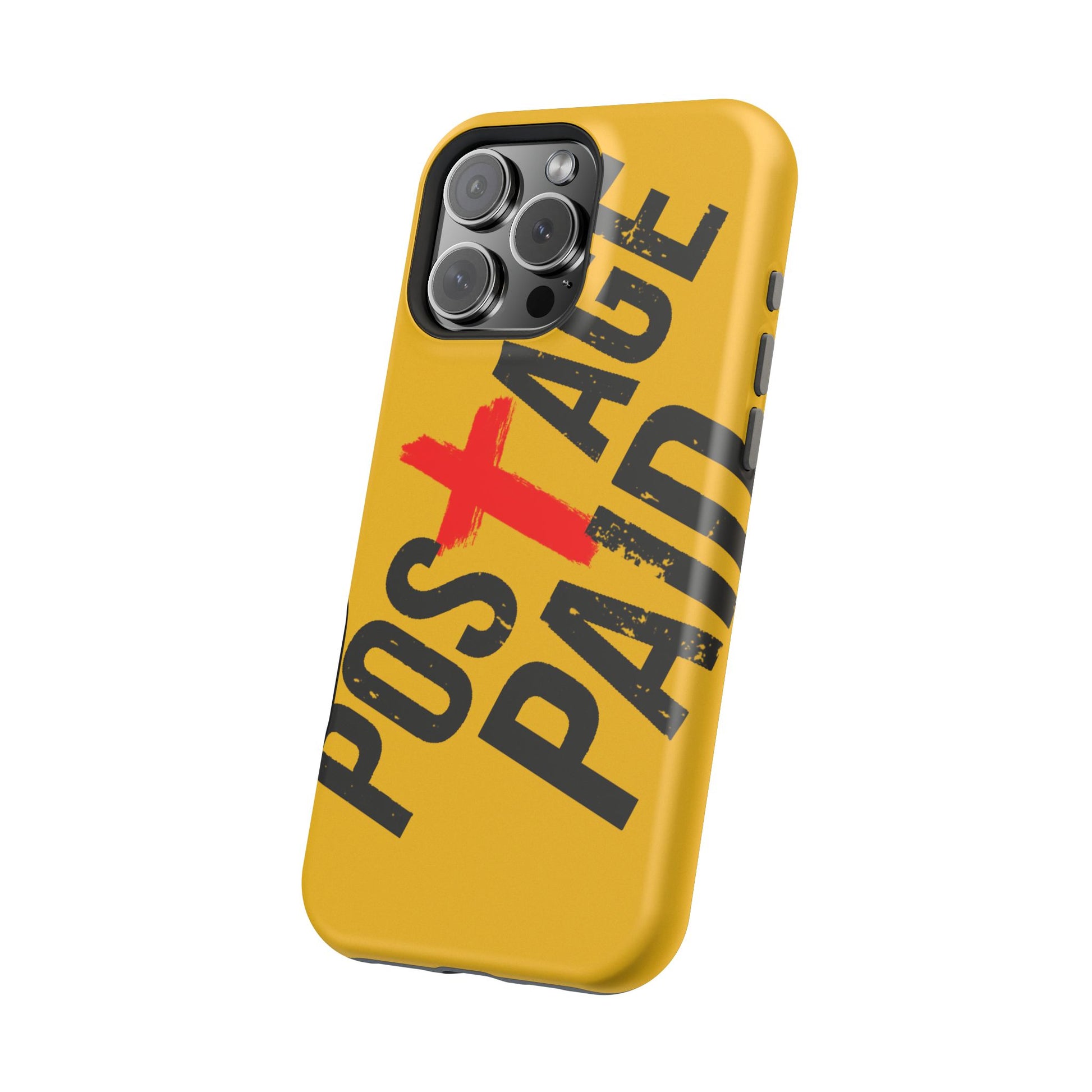 Impact-Resistant Phone Case - 'Postage Paid' Design, Inspiration Phone Case, Gifts For Faith Believers, Gifts For Postal Workers, Inspirational Gifts.