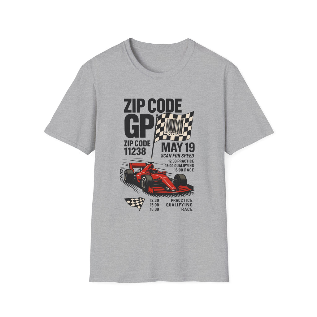 Racing Day Unisex Softstyle T-Shirt, Car Lovers Gift, Motorsports Tee, Race Day Apparel, Personalized Racing Shirt