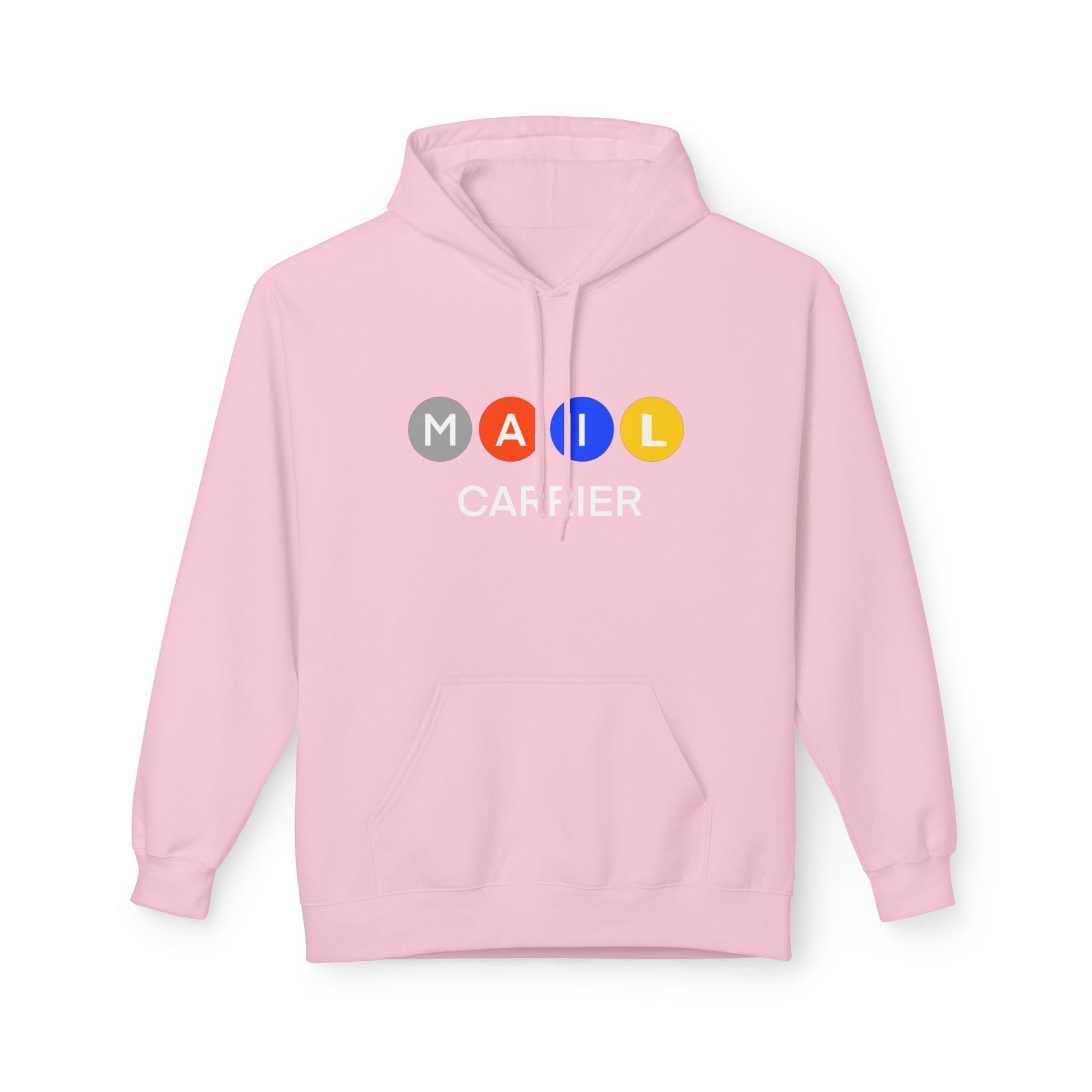Mail Carrier Hoodie  — Colorful Button Design
