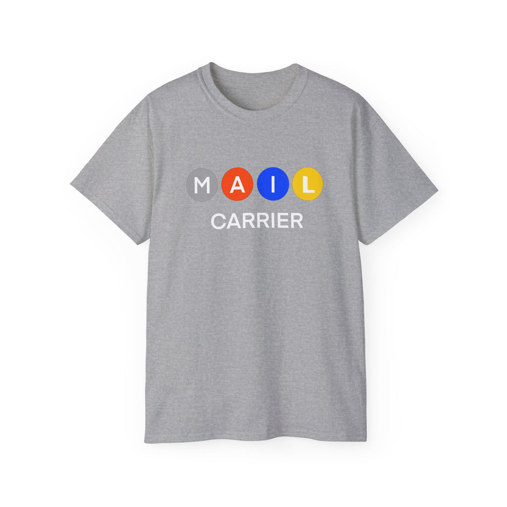 Mail Carrier T-Shirt — Colorful Bubble Graphic Design