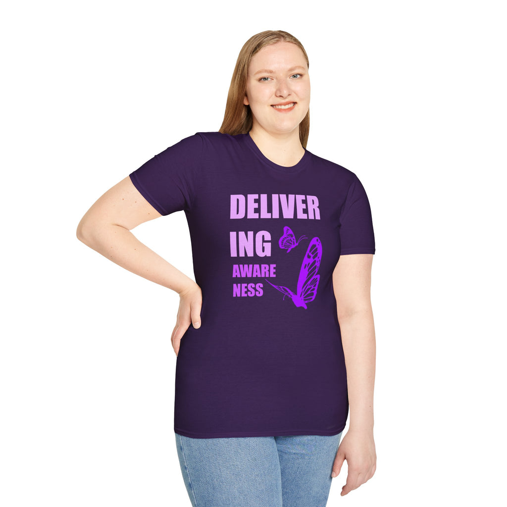 Lupus Awareness Shirt – Delivering Awareness Purple Butterfly Support Tee