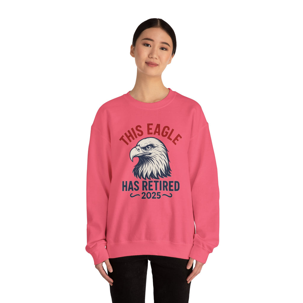“This Eagle Has Retired” Retirement Crewneck Sweatshirt, Retirement Gifts, Retirement Gifts for Postal Workers