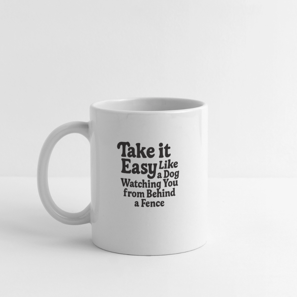 Take It Easy Coffee/Tea Mug - white