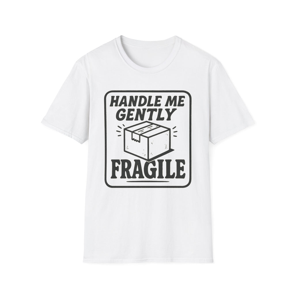 Handle Me Gently T-Shirt, Unisex Cute Tee, Gift for Friends, Postal Humor Shirt, Fun Casual Wear