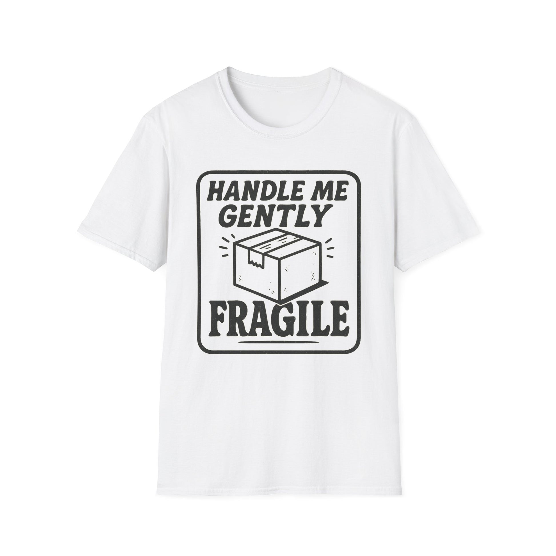 Handle Me Gently T-Shirt, Unisex Cute Tee, Gift for Friends, Postal Humor Shirt, Fun Casual Wear