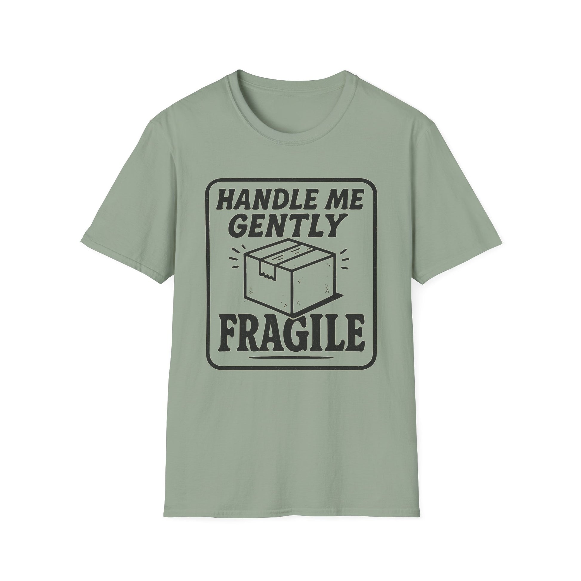 Handle Me Gently T-Shirt, Unisex Cute Tee, Gift for Friends, Postal Humor Shirt, Fun Casual Wear